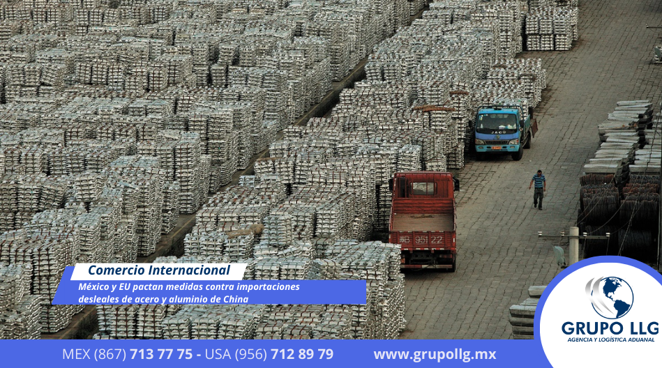 México y UE pactan medidas contra importaciones desleales de acero y aluminio de China